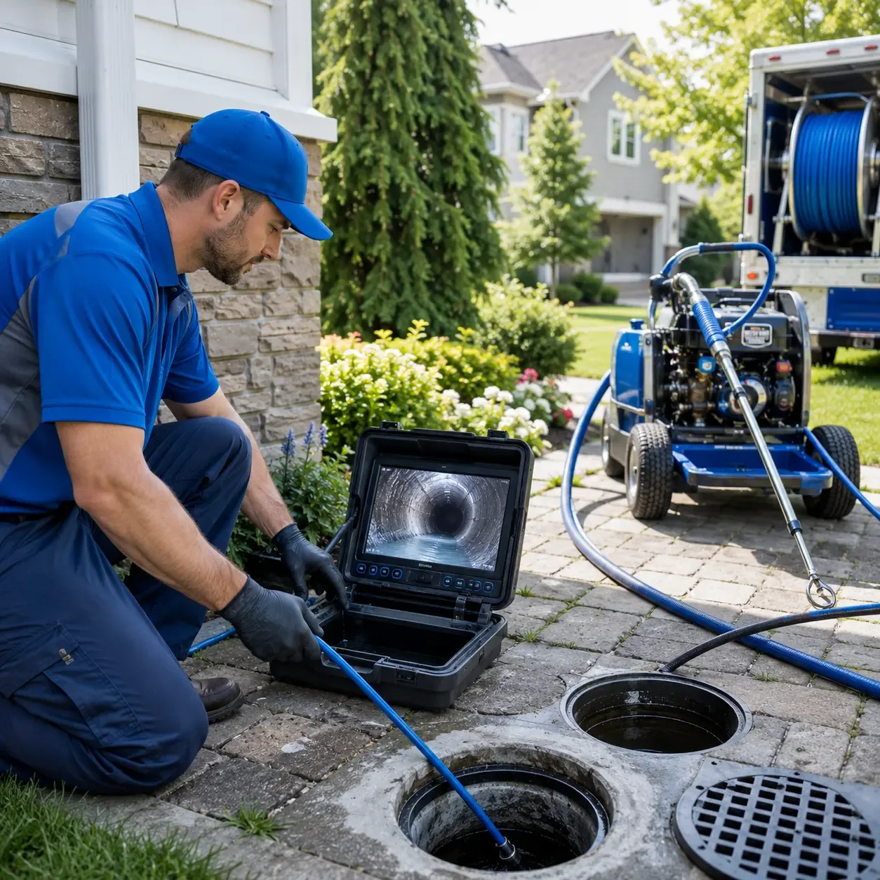 Outdoor drain cleaning professionals serving North Walpole, NH